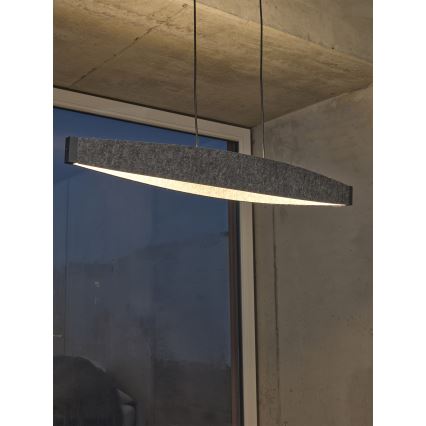 Osram - Lustre LED pendente com cabo DECOR FLAT LED/23W/230V cinzento