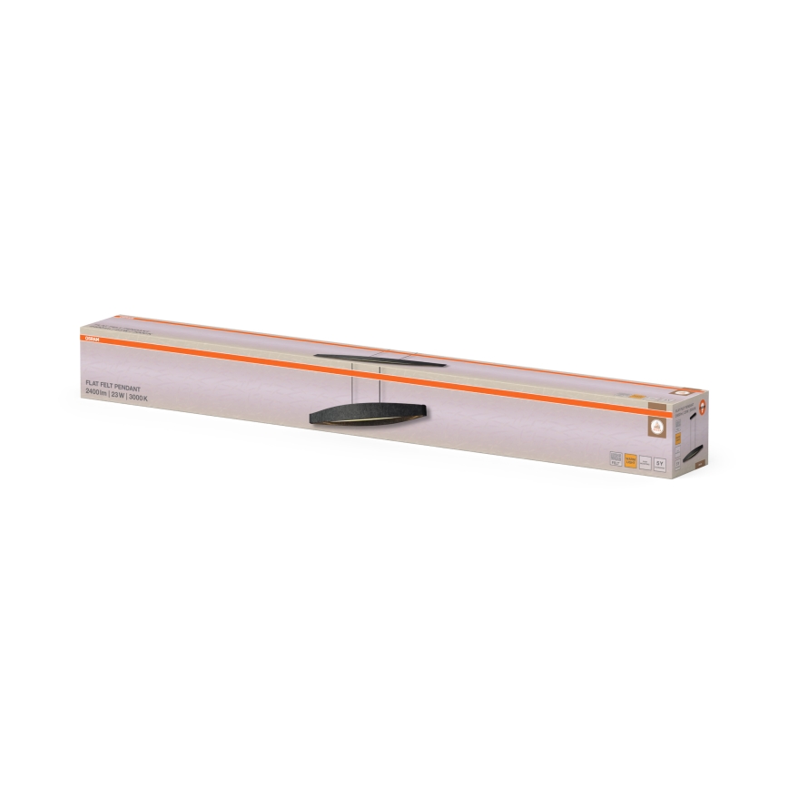 Osram - Lustre LED pendente com cabo DECOR FLAT LED/23W/230V cinzento