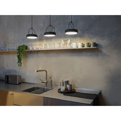 Osram - Lustre LED suspenso por cabo DECOR PUCK 3xLED/12W/230V CRI 90 preto