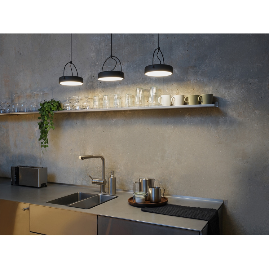 Osram - Lustre LED suspenso por cabo DECOR PUCK 3xLED/12W/230V CRI 90 preto