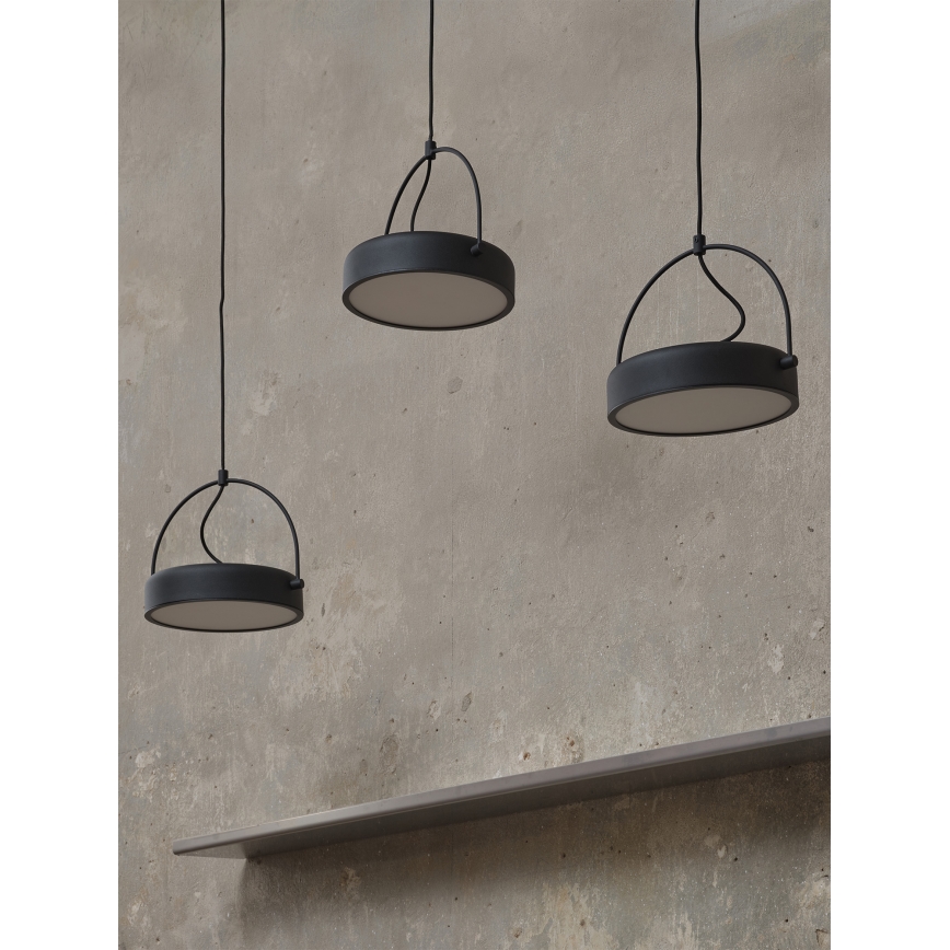 Osram - Lustre LED suspenso por cabo DECOR PUCK 3xLED/12W/230V CRI 90 preto