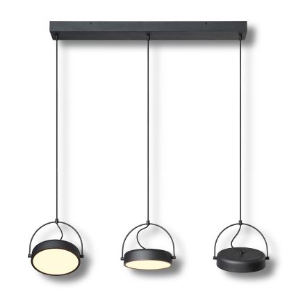 Osram - Lustre LED suspenso por cabo DECOR PUCK 3xLED/12W/230V CRI 90 preto
