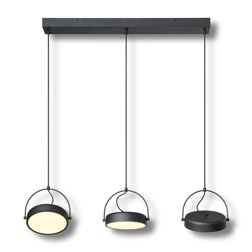 Osram - Lustre LED suspenso por cabo DECOR PUCK 3xLED/12W/230V CRI 90 preto
