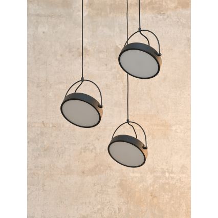 Osram - Lustre LED suspenso por cabo DECOR PUCK 3xLED/12W/230V preto