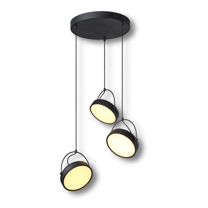 Osram - Lustre LED suspenso por cabo DECOR PUCK 3xLED/12W/230V preto