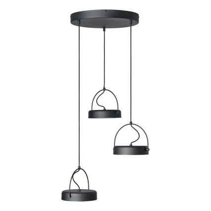 Osram - Lustre LED suspenso por cabo DECOR PUCK 3xLED/12W/230V preto