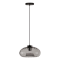 Osram - Lustre pendente com cabo DECOR SMOKE 1xE27/12W/230V Ø 28 cm preto/cinzento fumê