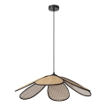 Osram - Lustre pendente DECOR RATTAN 1xE27/15W/230V Ø 69 cm bege/preto
