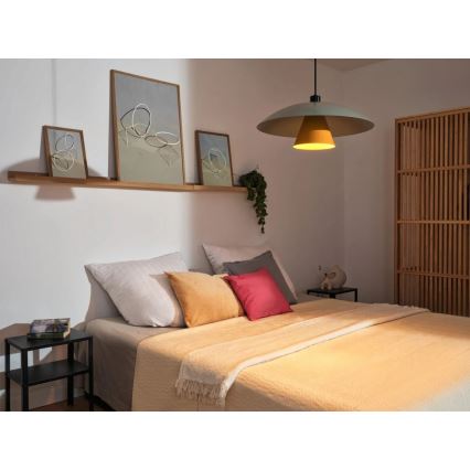 Osram - Lustre suspenso com cabo DECOR FLYING MUSHROOM 1xE27/25W/230V diâmetro 50 cm verde
