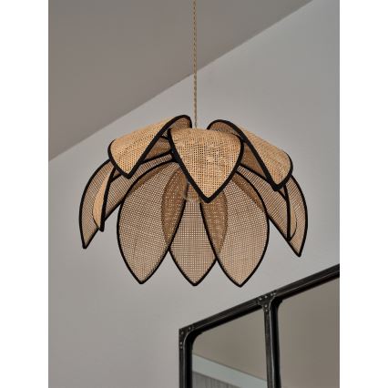 Osram - Lustre suspenso por cabo DECOR RATTAN 1xE27/15W/230V, diâmetro 48 cm, bege/preto