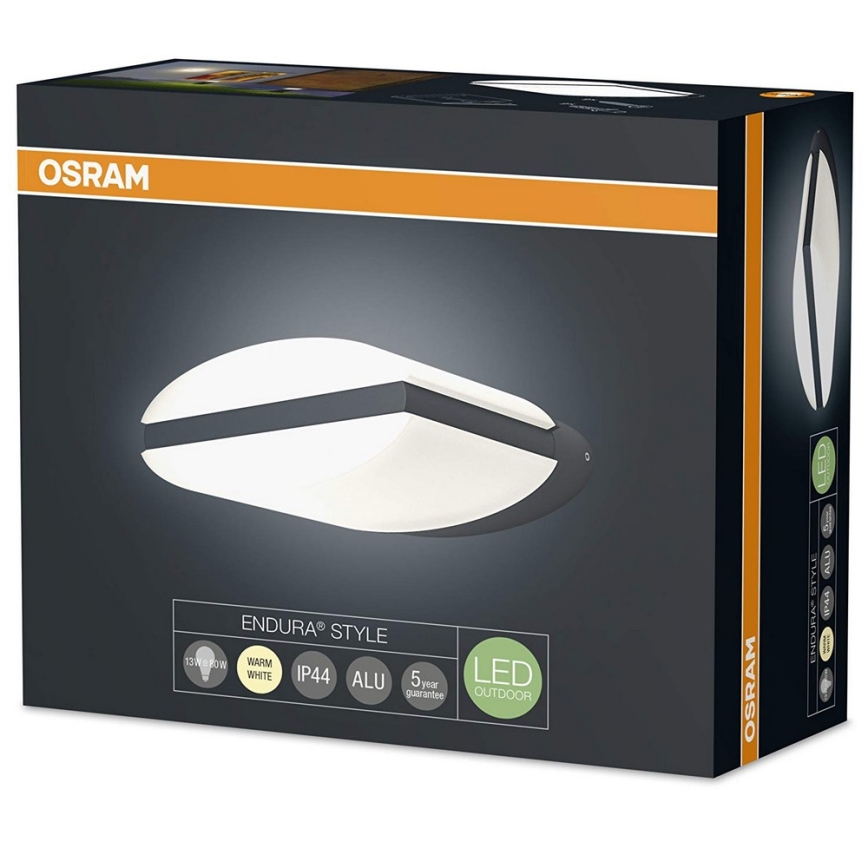Osram - Luz de parede LED de exterior ENDURA LED/13W/230V preto antigo IP44