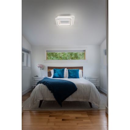 Osram - Candeeiro de teto LED dimerizável com ventilador LED/55W/230V 3000-6500K branco + comando remoto