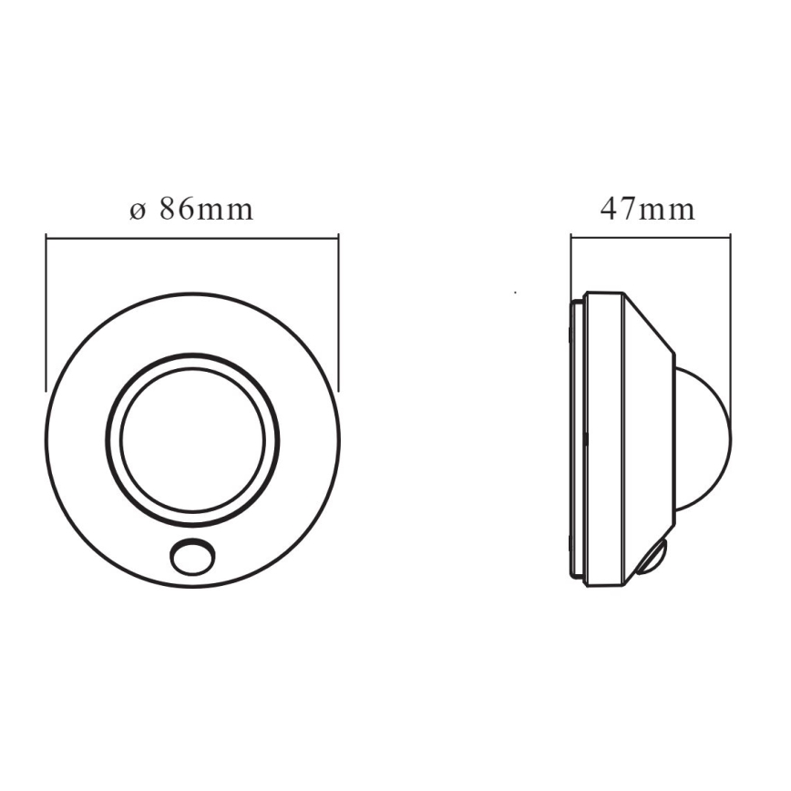 Osram - Luminária LED de orientação com sensor NIGHTLUX LED/2W/3xAA branca