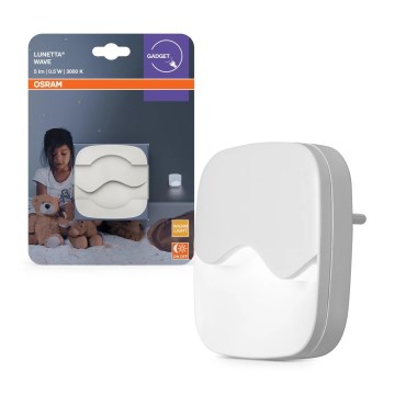 Osram - Luz noturna LED para tomada com sensor de crepúsculo LUNETTA LED/0,5W/230V