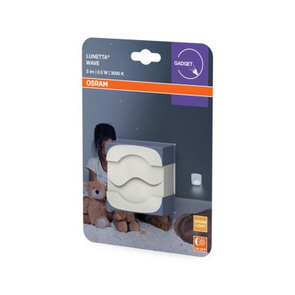 Osram - Luz noturna LED para tomada com sensor de crepúsculo LUNETTA LED/0,5W/230V