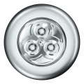 Osram - Luz noturna tátil LED DOT-IT LED/0,2W/3xAAA Ø 6,8 cm prateada
