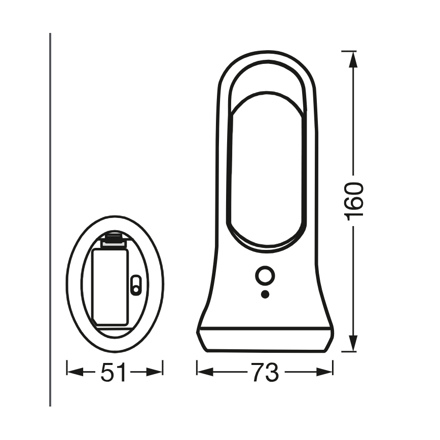 Osram - Luz de presença LED com sensores de movimento e crepúsculo MOBILE LED/0,7W/4xAAA branca