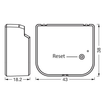 Osram - Módulo de comutação para interruptor de persianas, estores e cortinas SMART+ 230V Wi-Fi