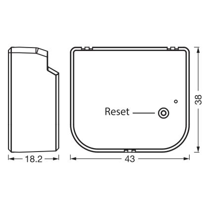 Osram - Módulo para interruptor de 2 botões SMART+ 230V Wi-Fi