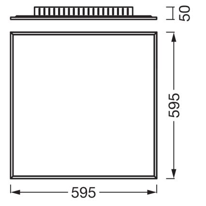 Osram - Painel LED de sobrepor PLANON LED/40W/230V 60x60 cm branco