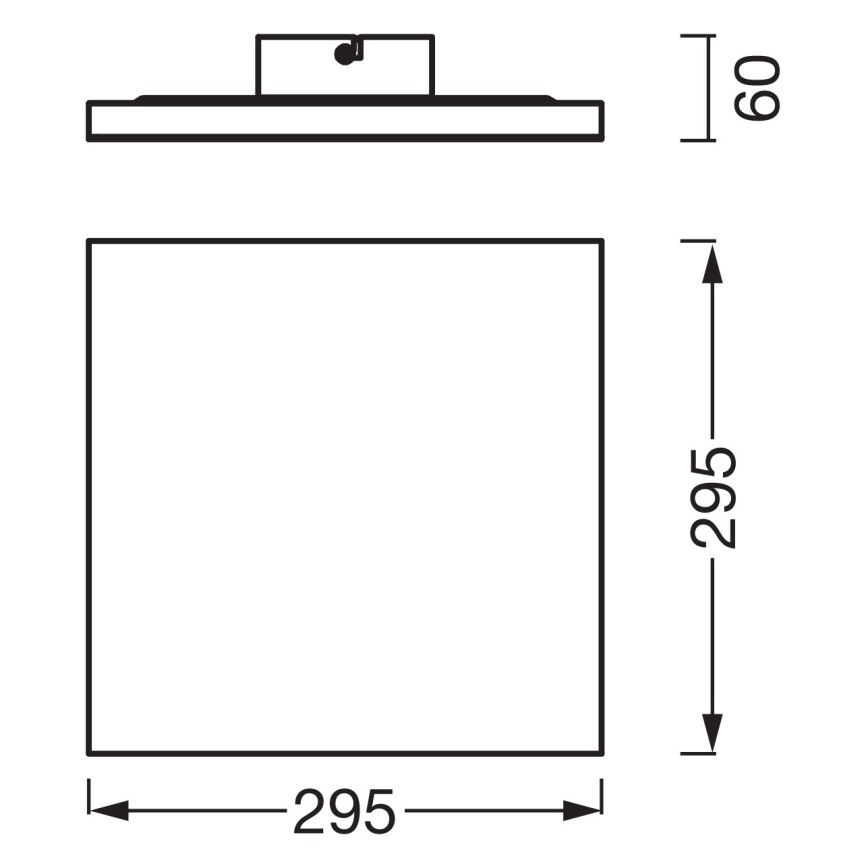 Osram - Painel LED de superfície PLANON LED/20W/230V 3000K 30x30 cm branco