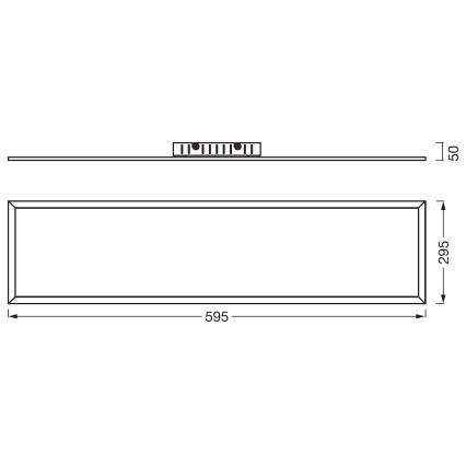 Osram - Painel LED de superfície PLANON LED/22W/230V 4000K 30x60 cm branco