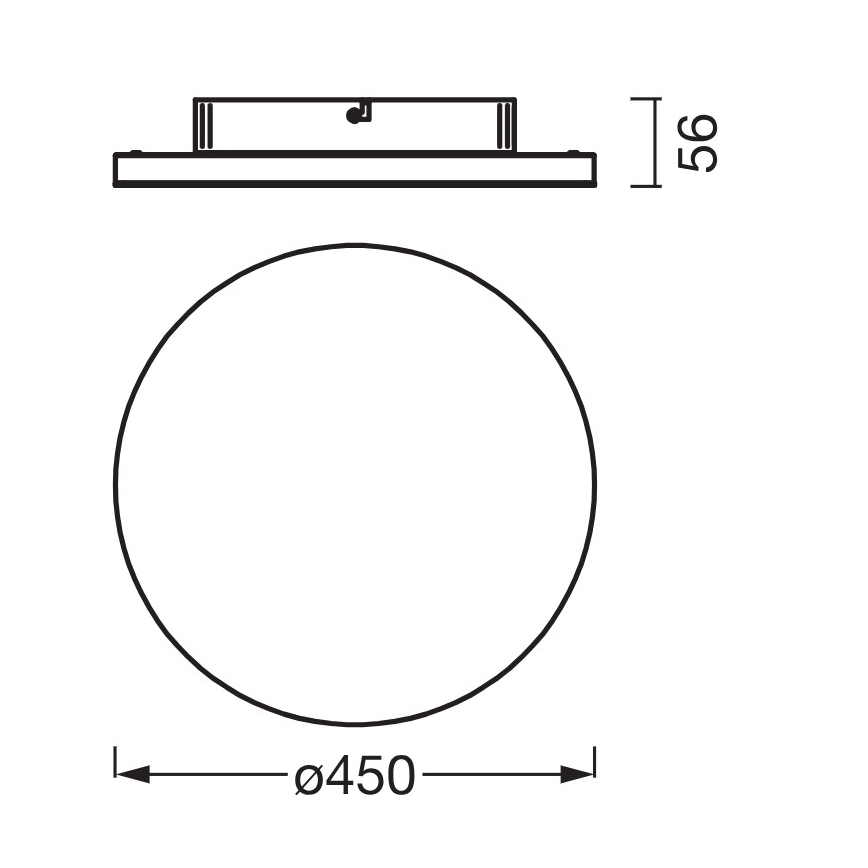 Osram - Painel LED de superfície PLANON LED/28W/230V 3000K Ø 45 cm branco