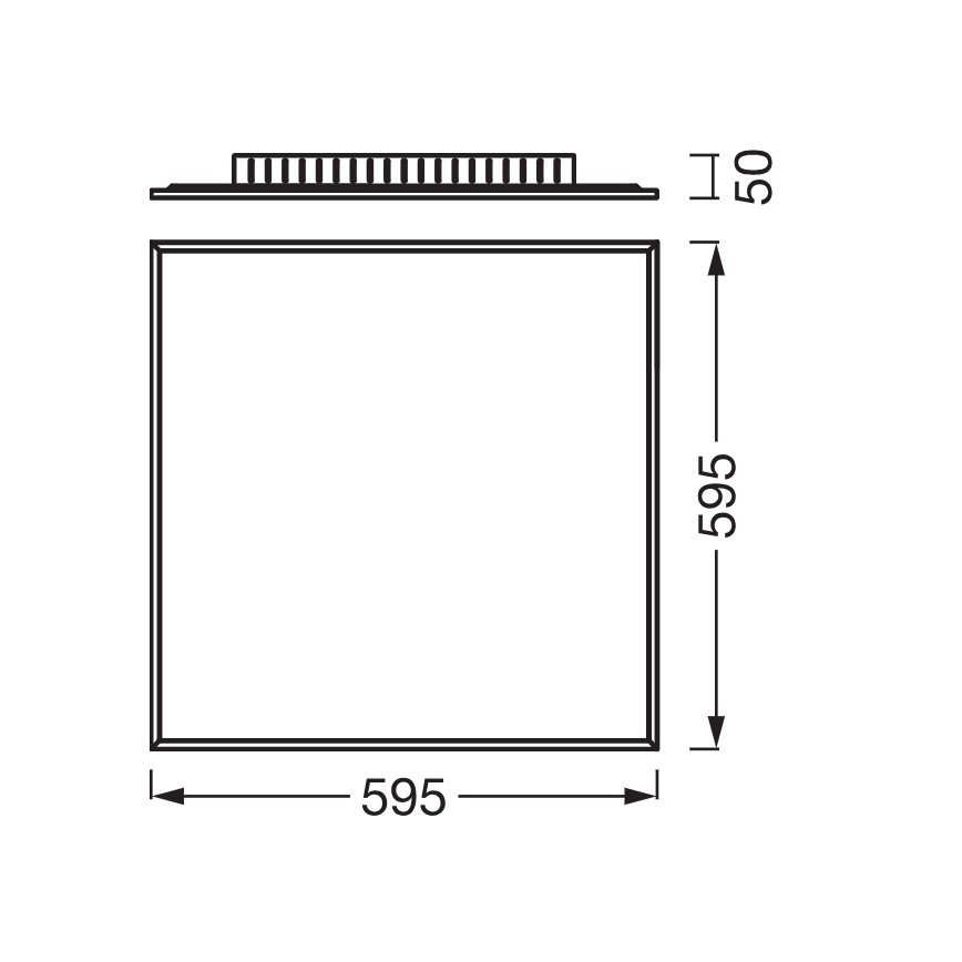 Osram - Painel LED de superfície PLANON LED/40W/230V 4000K 60x60 cm branco