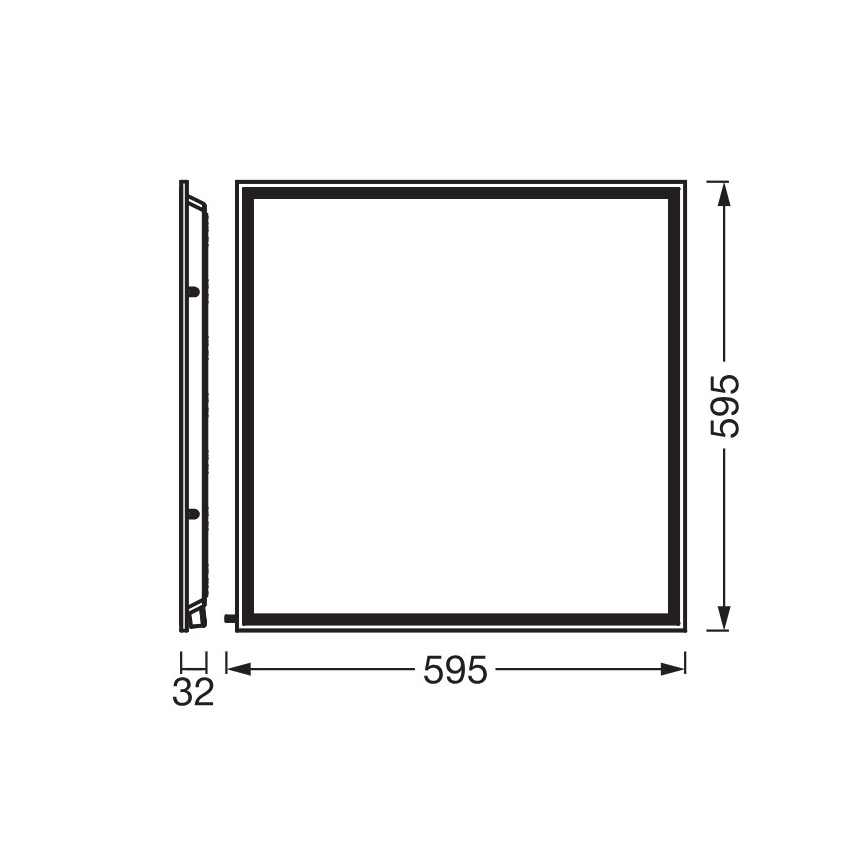 Osram - Painel LED embutido ESSENTIAL LED/40W/230V 3000/4000/6500K 60x60 cm