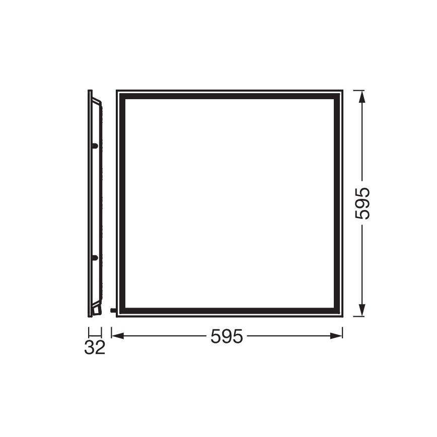 Osram - Painel LED embutido ESSENTIAL LED/50W/230V 3000/4000/6500K 60x60 cm