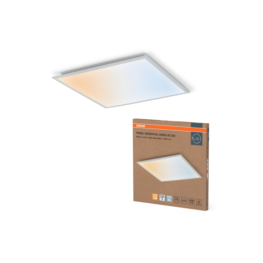 Osram - Painel LED embutido ESSENTIAL LED/50W/230V 3000/4000/6500K 60x60 cm UGR19