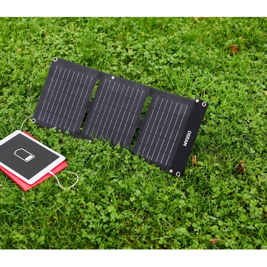 Osram - Painel solar para carregamento autónomo de baterias BATTERY CHARGE SOLAR 20W IP65