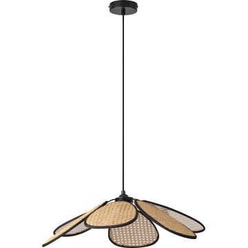 Osram - Pendente com cabo DECOR RATTAN 1xE27/15W/230V Ø 58 cm bege/preto