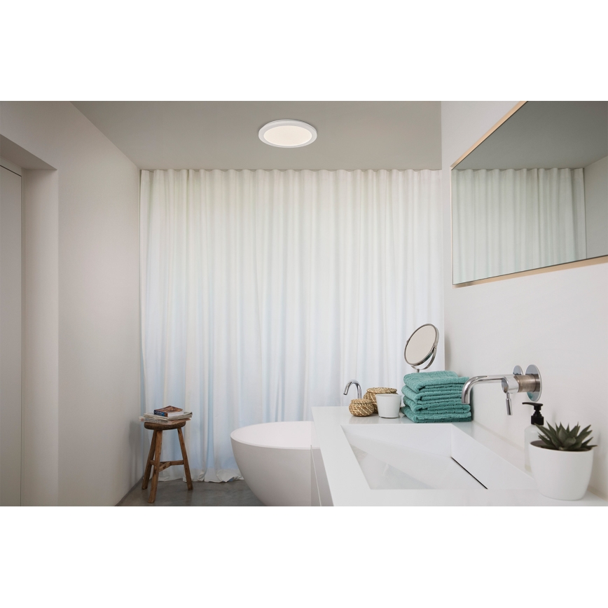 Osram - Candeeiro de tecto LED para casa de banho ORBIS DISC LED/22W/230V 3000/4000K diâmetro 30 cm IP44 branco