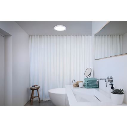 Osram - Candeeiro de tecto LED para casa de banho ORBIS DISC LED/22W/230V 3000/4000K diâmetro 30 cm IP44 branco