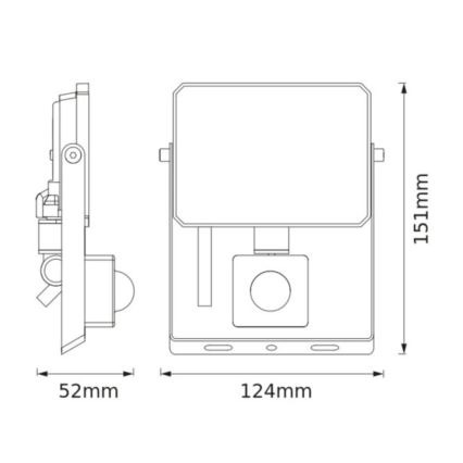Osram - Projetor LED com sensor FLOODLIGHT LED/20W/230V 3000K IP65