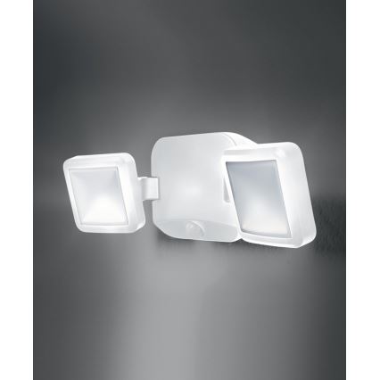 Osram - Refletor de parede LED para exterior com sensor BATTERY 2xLED/5W/4xD IP54