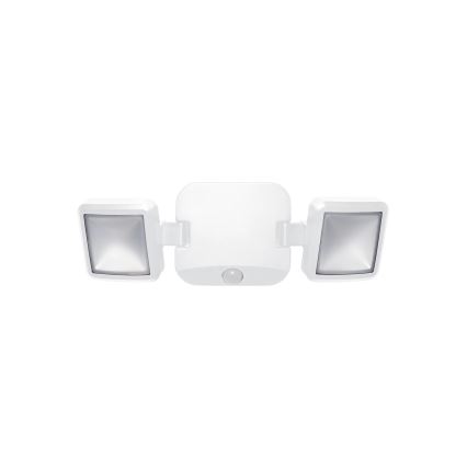Osram - Refletor de parede LED para exterior com sensor BATTERY 2xLED/5W/4xD IP54