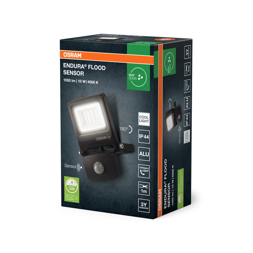 Osram - Refletor LED com sensor ENDURA LED/10W/230V 4000K IP44