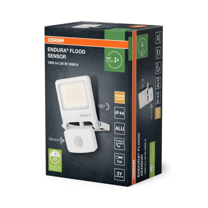Osram - Refletor LED com sensor ENDURA LED/20W/230V 3000K IP44
