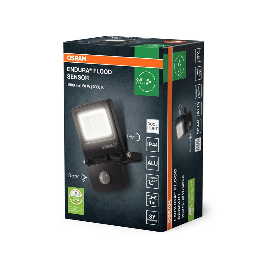 Osram - Refletor LED com sensor ENDURA LED/20W/230V 4000K IP44