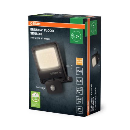 Osram - Refletor LED com sensor ENDURA LED/30W/230V 3000K IP44