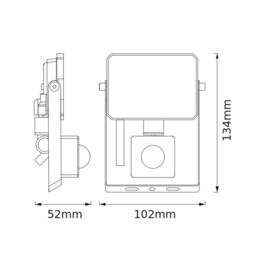 Osram - Refletor LED com sensor FLOODLIGHT LED/10W/230V 3000K IP65