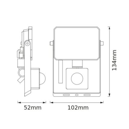 Osram - Refletor LED com sensor FLOODLIGHT LED/10W/230V 4000K IP65
