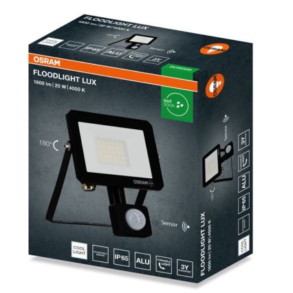 Osram - Refletor LED com sensor FLOODLIGHT LED/20W/230V 4000K IP65
