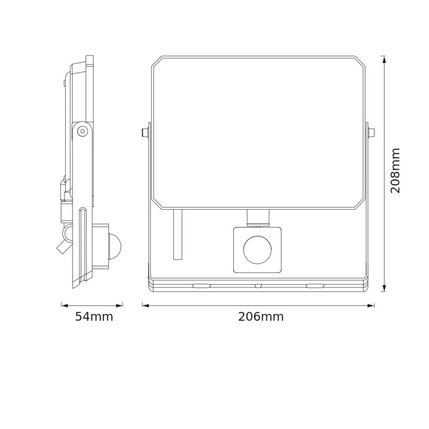 Osram - Projetor LED com sensor de movimento e crepúsculo FLOODLIGHT LED/50W/230V 6500K IP65 preto