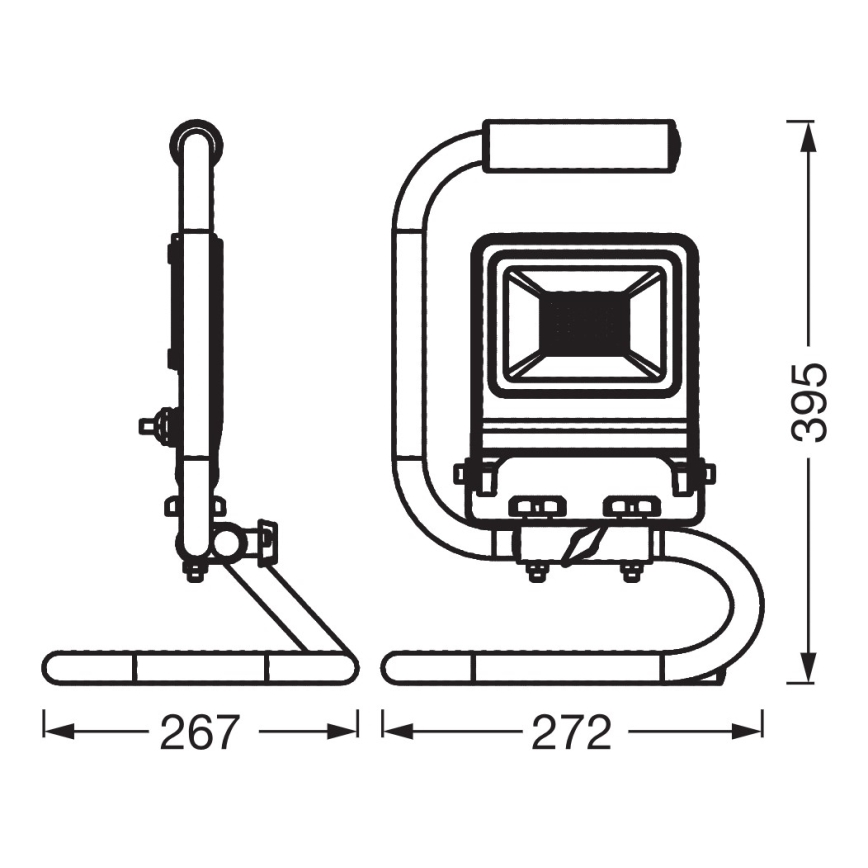 Osram - Refletor LED com suporte S-STAND LED/50W/230V 4000K IP65 antracite