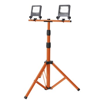 Osram - Refletor LED com suporte TRIPOD 2xLED/20W/230V 4000K IP65 laranja/antracite