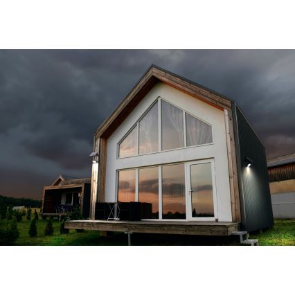 Osram - Refletor solar LED dimerizável com sensor ENDURA LED/10W/4,2V 4000K IP65 preto + controlo remoto