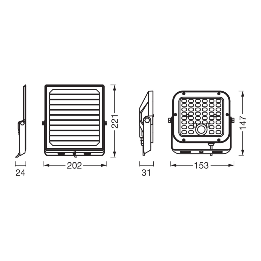 Osram - Refletor solar LED dimerizável com sensor ENDURA LED/10W/4,2V 4000K IP65 preto + controlo remoto